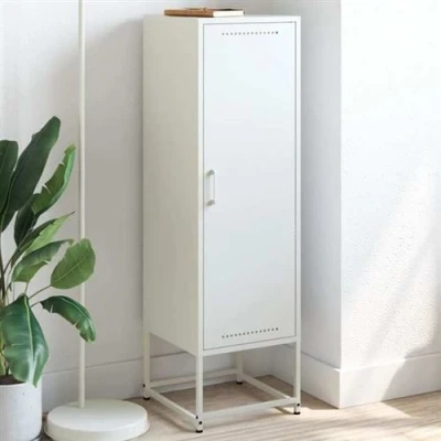 Afbeelding van Hoge kast 36x39x123 cm staal wit