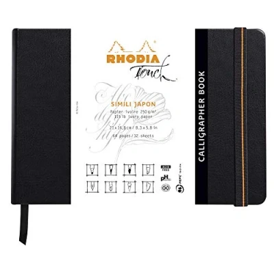 Afbeelding van Rhodia Touch Calligrapher Book A5 ivoorkleurig papier