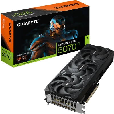 Afbeelding van GIGABYTE GeForce RTX 5070 Ti WINDFORCE OC SFF 16GB GDDR7 PCIe 5.0 1x HDMI 3x DisplayPort