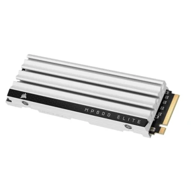Image de Disque Ssd Interne Corsair Mp600 Elite 1Tb Gen4 Pcie X4 Nvme M.2 Optimisé Pour Ps5 Avec Dissipateur Lp Blanc