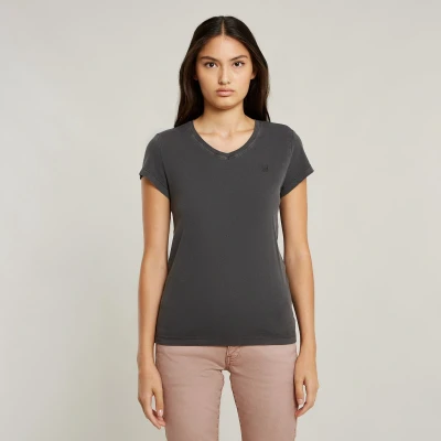 Afbeelding van G STAR Eyben SLIM Tshirt basic, Dames, Maat: Small, Black