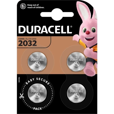 Afbeelding van 4 Duracell DL/CR 2032 knoopcel batterijen