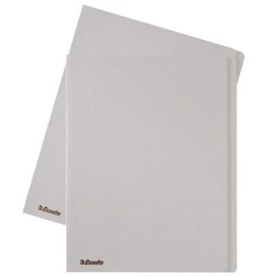 Image de Esselte chemise en carton avec bord décalé de 10 mm A4 (100 chemises) gris