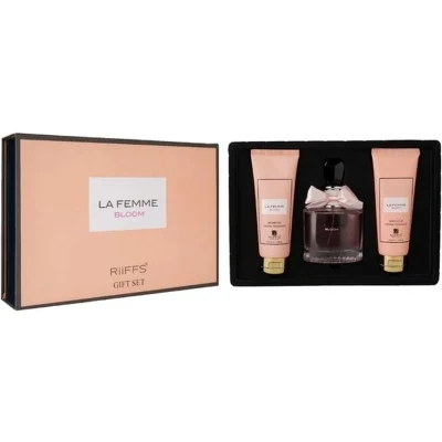 Afbeelding van RIIFFS La Femme Bloom Giftset 3 pcs 100 ml EDP + Bodylotion Showergel