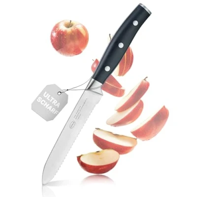Afbeelding van Rösle Keuken Traditioneel Mes Universeel Gekarteld 13 cm Silver / Stainless Steel