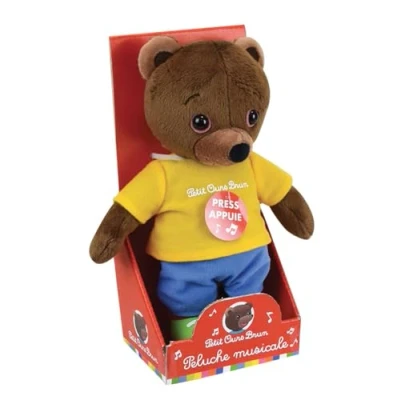 Image de Peluche Jemini Petit Ours Brun musical