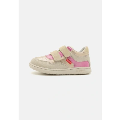 Afbeelding van Kickers Kickmotion Sneakers laag voor kinderen, Maat: 22, Beige champagne/rose Leer en imitatieleer