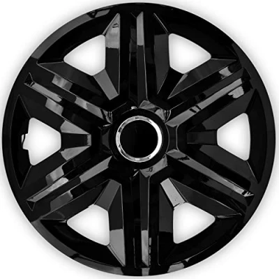 Afbeelding van Wieldoppen FAST 15 &quot; set van 4 stuks Zwart kleur