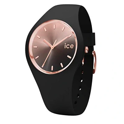 Afbeelding van ICE Watch Sunset Black Zwart dameshorloge met siliconen band 015746, zwart., Medium (40 mm)