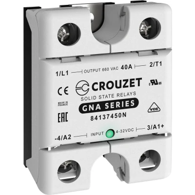 Afbeelding van Crouzet Halfgeleiderrelais 84137450N 40 A Schakelspanning (max.): 660 V/AC Schakelend bij overbelasting 1 stuk(s)