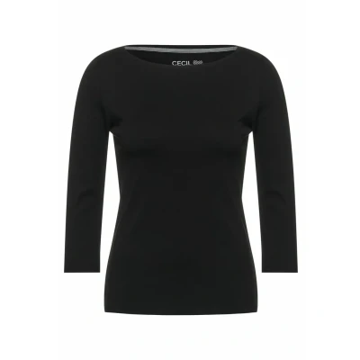 Afbeelding van Cecil Hemd, Dames, Maat: Medium, Schwarz