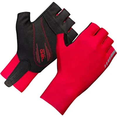 Afbeelding van GripGrab Aero TT RaceDay Aerodynamische Tijdrit Wielren Fietshandschoenen Korte Vinger Rood Unisex Maat XXL