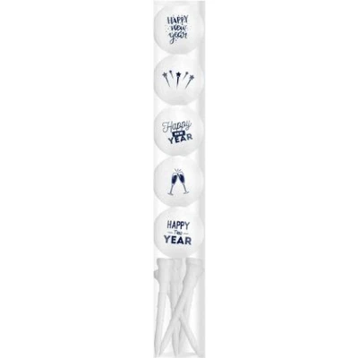 Afbeelding van Golfballen Gift 5 Happy New Year Set Inclusief Tees