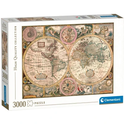 Afbeelding van Puzzel Clementoni Old Map 33531.2 188 x 84 cm 3000 Onderdelen