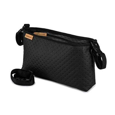 Afbeelding van Eko Leather Dots [075] Luiertas van leer, kinderwagen, geschikt voor alle kinderwagens