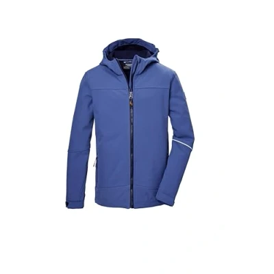 Afbeelding van killtec KOS 143 BYS SFTSHLL JCKT 43255 000 Veste softshell à capuche pour garçon Bleu foncé Taille 164