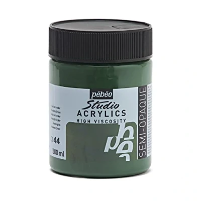 Image de Pébéo 179044 Peinture Acrylique, Vert de Hooker, 500 ml (Lot 1)