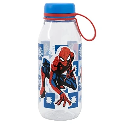 Afbeelding van Stor Ecozen Kinderwaterfles 460 ml met Spider man ophangsluiting