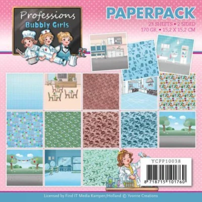 Afbeelding van Paperpack Professions Bubbly Girls Yvonne Creations
