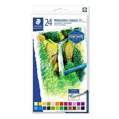 Afbeelding van Staedtler Karat aquarelkrijtjes set 24 st 223 C24