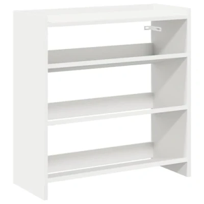 Afbeelding van Schoenenrek 60x25x62 cm bewerkt hout wit