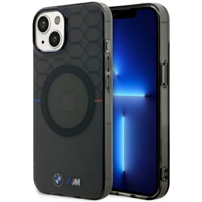 Afbeelding van BMW M Printed Pattern Back Case (MagSafe Compatible) Geschikt voor Apple iPhone 14 (6.1&quot;) Zwart