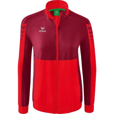 Afbeelding van Erima Six Wings presentatiejack dames rood/bordeaux