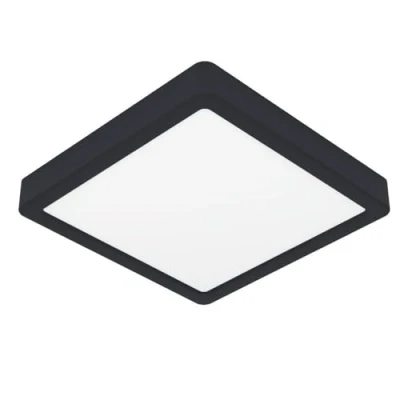 Afbeelding van EGLO connect.z Smart Home Fueva 6 Z led badkamerplafondlamp, ZigBee, app en spraakbediening, Alexa, warm wit/koud wit, RGB, dimbaar, zwart, IP44, 22 x cm