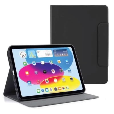 Afbeelding van Pipetto Tablet Hoes Geschikt voor iPad Pro 13 (2024) M4 Origami No5 Rotating Folio Case Zwart /Black