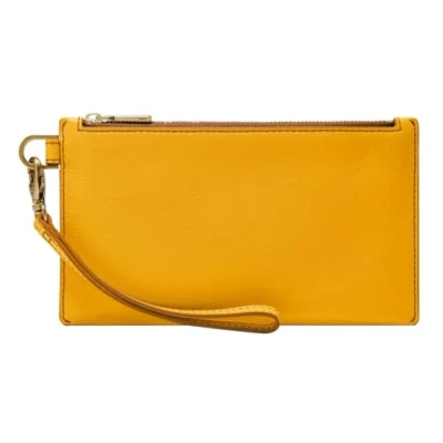 Afbeelding van FOSSIL Utensil zak Gift Wristlet Golden Yellow Donkergeel