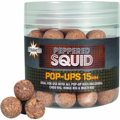 Afbeelding van Dynamite Baits Peppered Squid Pop ups 15mm (75g)