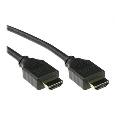 Image de ACT Premium High speed câble HDMI avec Ethernet mâle pour 1 m blindé noir moulé, support 4K