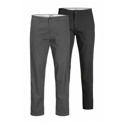 Afbeelding van Jack &amp; Jones Jpstkane DAVE 2PACK Chino, Heren, Maat: 33x34, Black