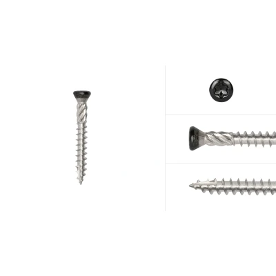Afbeelding van Wovar Tuinschroeven Zwart RVS 410 5 x 40 mm Torx 25 met snijpunt Doos 200 Stuks Houtschroeven