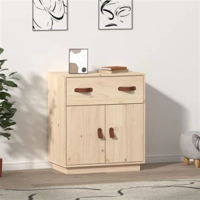 Afbeelding van Dressoir 65,5x40x75 cm massief grenenhout