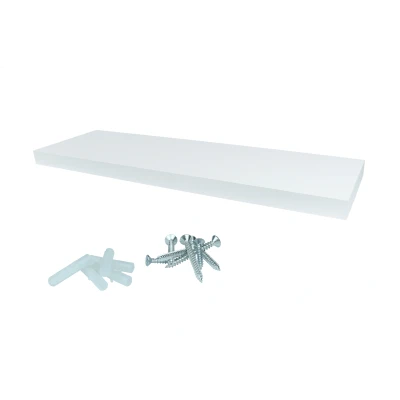 Afbeelding van Wovar Zwevende Wandplank 80 x 24 cm Wit Per Stuk