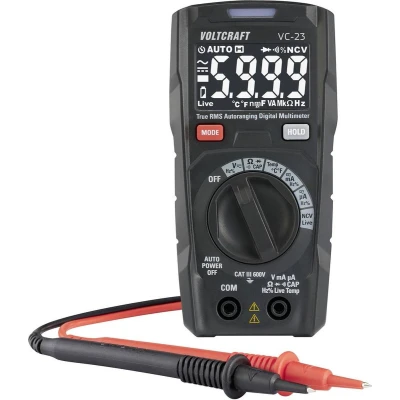 Afbeelding van VOLTCRAFT VC 23 Multimeter Digitaal CAT III 600 V Weergave (counts): 6000