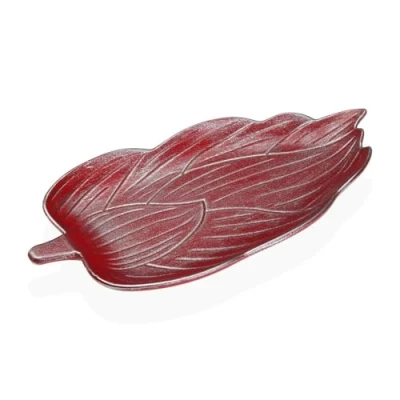 Afbeelding van Middenstuk Versa Rood Hout MDF Laken 18,5 x 3 39,5 cm