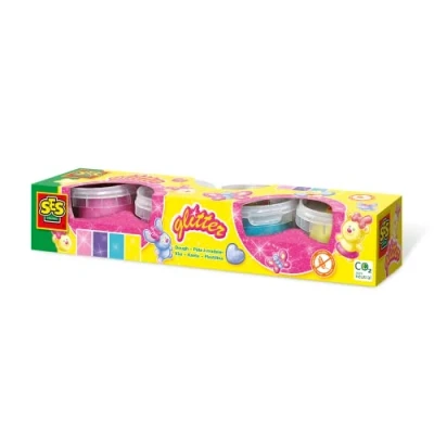 Image de Pâte à modeler pailletée 4x90gr