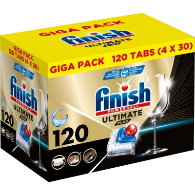 Afbeelding van Finish Ultimate Plus All in One regular vaatwastabletten 120 capsules