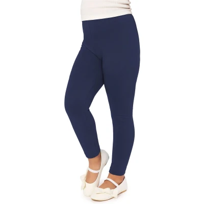 Afbeelding van Merry Style MS MS10 130 LE Meisjes Lang Leggings Sport Vrijetijdsbroek Viscose Sporbroek Yogabroek Marine 140