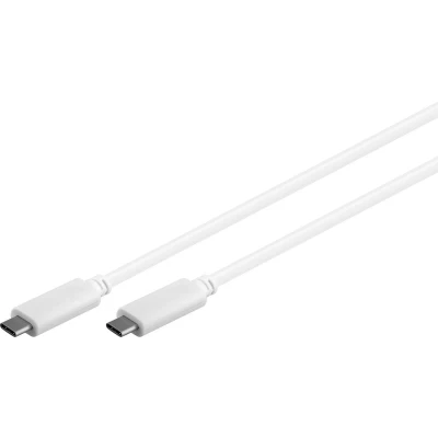 Afbeelding van Microconnect USB3.1CC1W 1m USB C Mannelijk Wit kabel