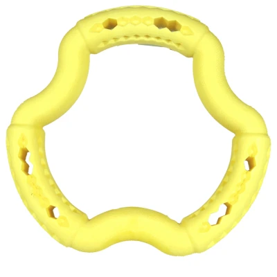 Afbeelding van Vadigran Tpr Ring Yellow Vanilla Geel Hondenspeelgoed 21 cm