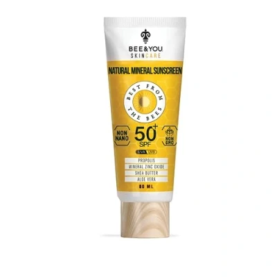 Afbeelding van BEE&amp;YOU Antioxidant Natuurlijke Minerale Zonnebrand Lichaam SPF 50+ UVA/UVB 80 ml