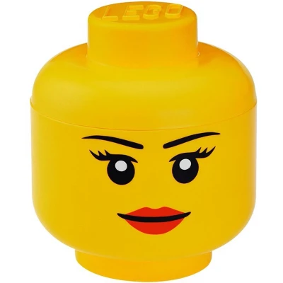 Afbeelding van LEGO® Opbergbox Hoofd Girl ø 16 x 18.5 cm