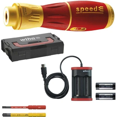 Afbeelding van Wiha E schroevendraaier SpeedE II Electric, Complete Set In L Boxx Mini