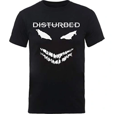 Afbeelding van Disturbed Scary Face Candle Heren T shirt M Zwart