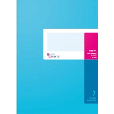Image de Konig &amp; ebhardt 8611071 7107k40kl livre à colonnes avec en tête a4 7 40 feuilles