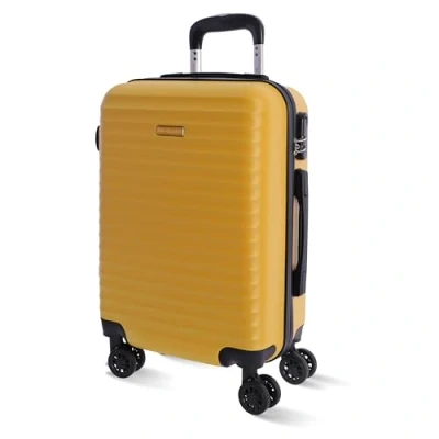 Afbeelding van DON ALGODON Cabinekoffer 55 x 40 20 cm Reiskoffer Ryannair robuuste Duurzame vliegtuigbagagetrolley met 4 360 wielen en Iris hangslot, Citroengras,
