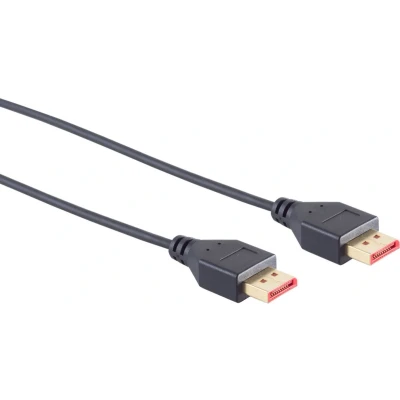 Afbeelding van Dunne DisplayPort kabel versie 1.4 (5K/8K 60Hz) / zwart 1 meter
